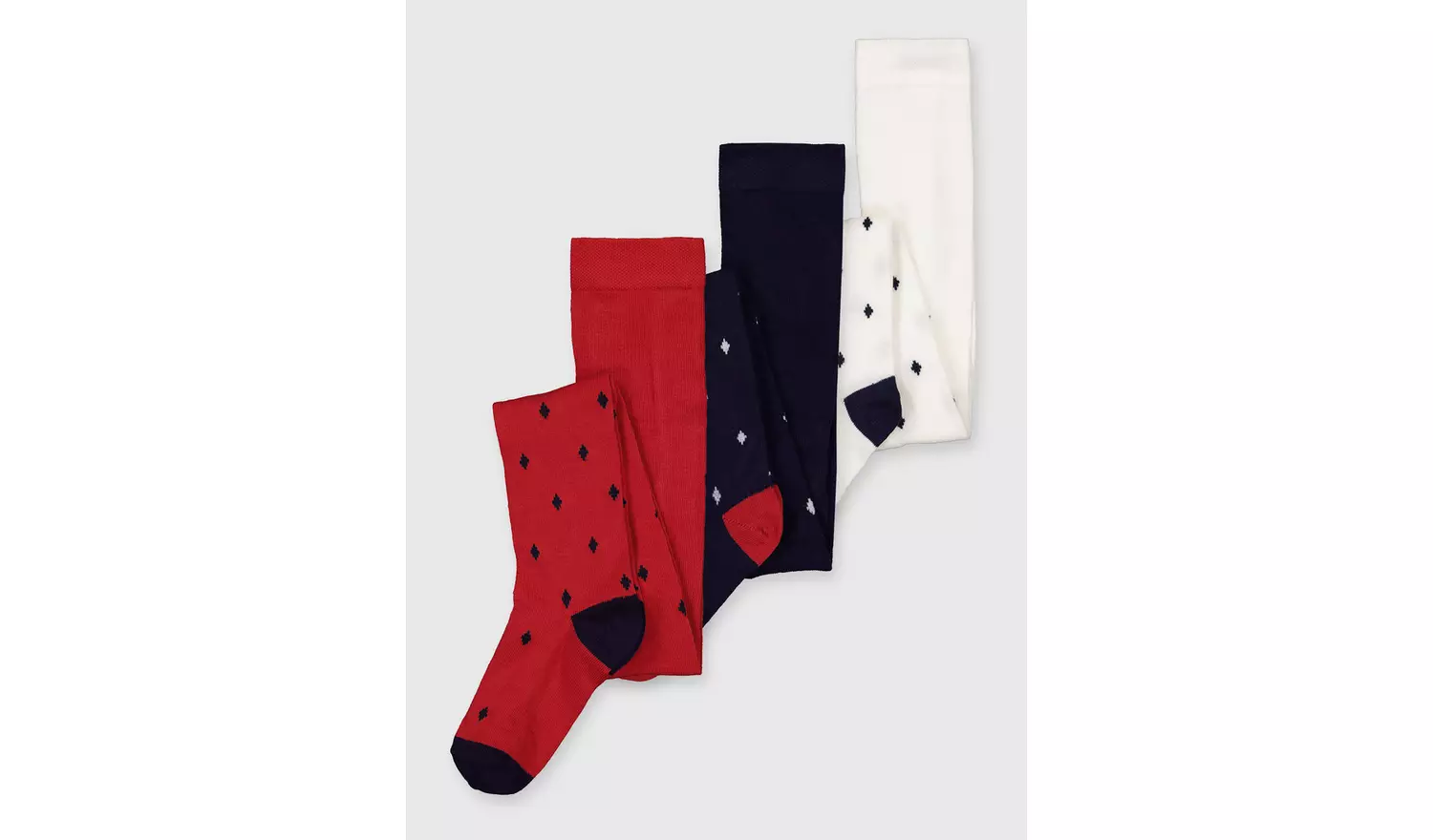 Diamond Print Supersoft Tights 3 Pack - 11-12 years