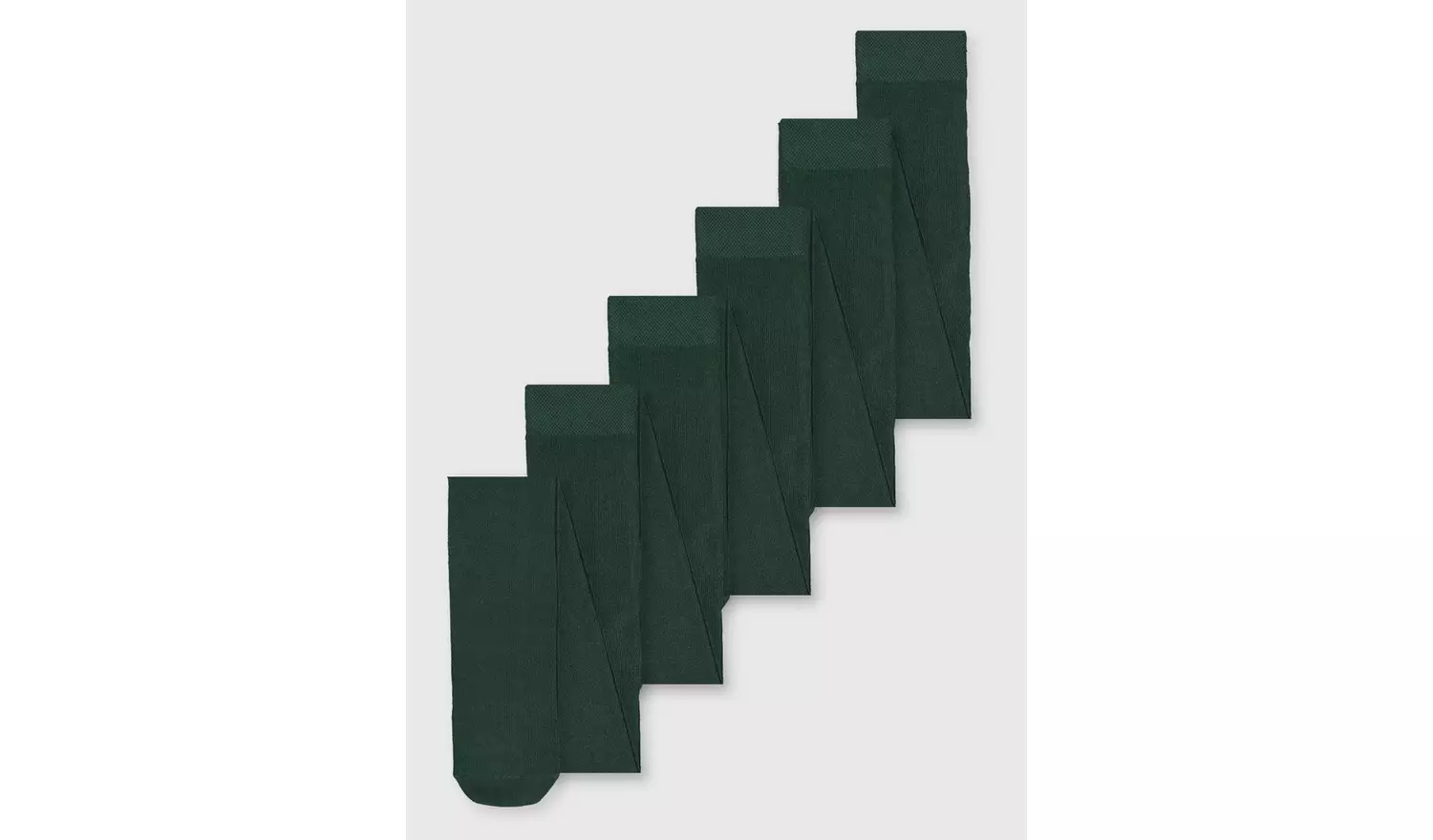 Green Cotton-Rich Tights 5 Pack - 9-10 years