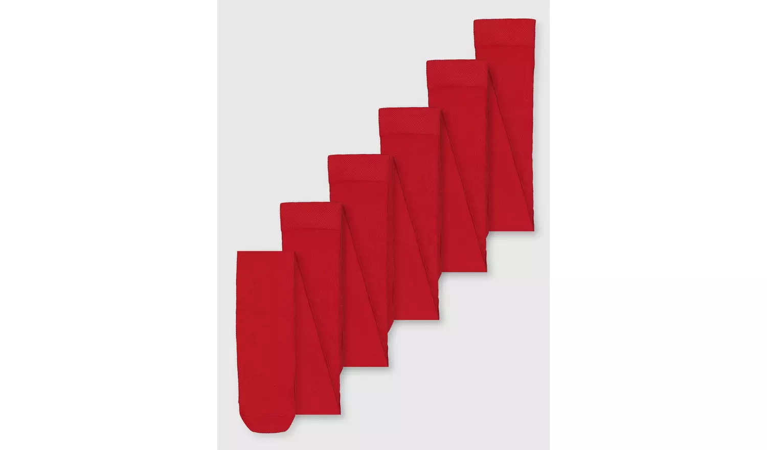Red Cotton-Rich Tights 5 Pack - 9-10 years