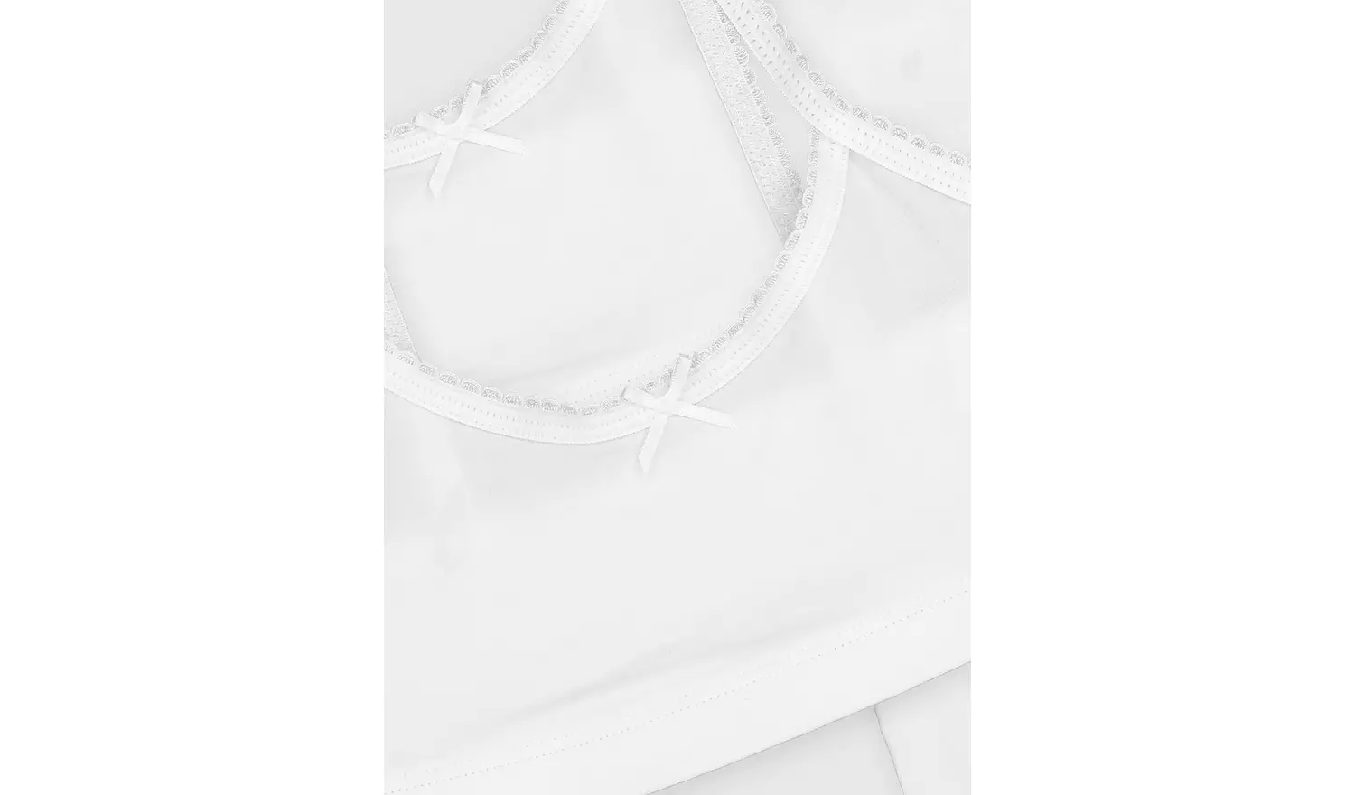 White Crop Tops 5 Pack 4-5 years