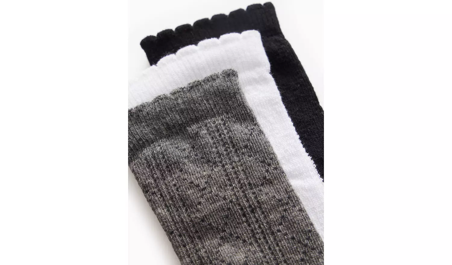 Mono Pointelle Knee High Socks 3 Pack 3-5.5