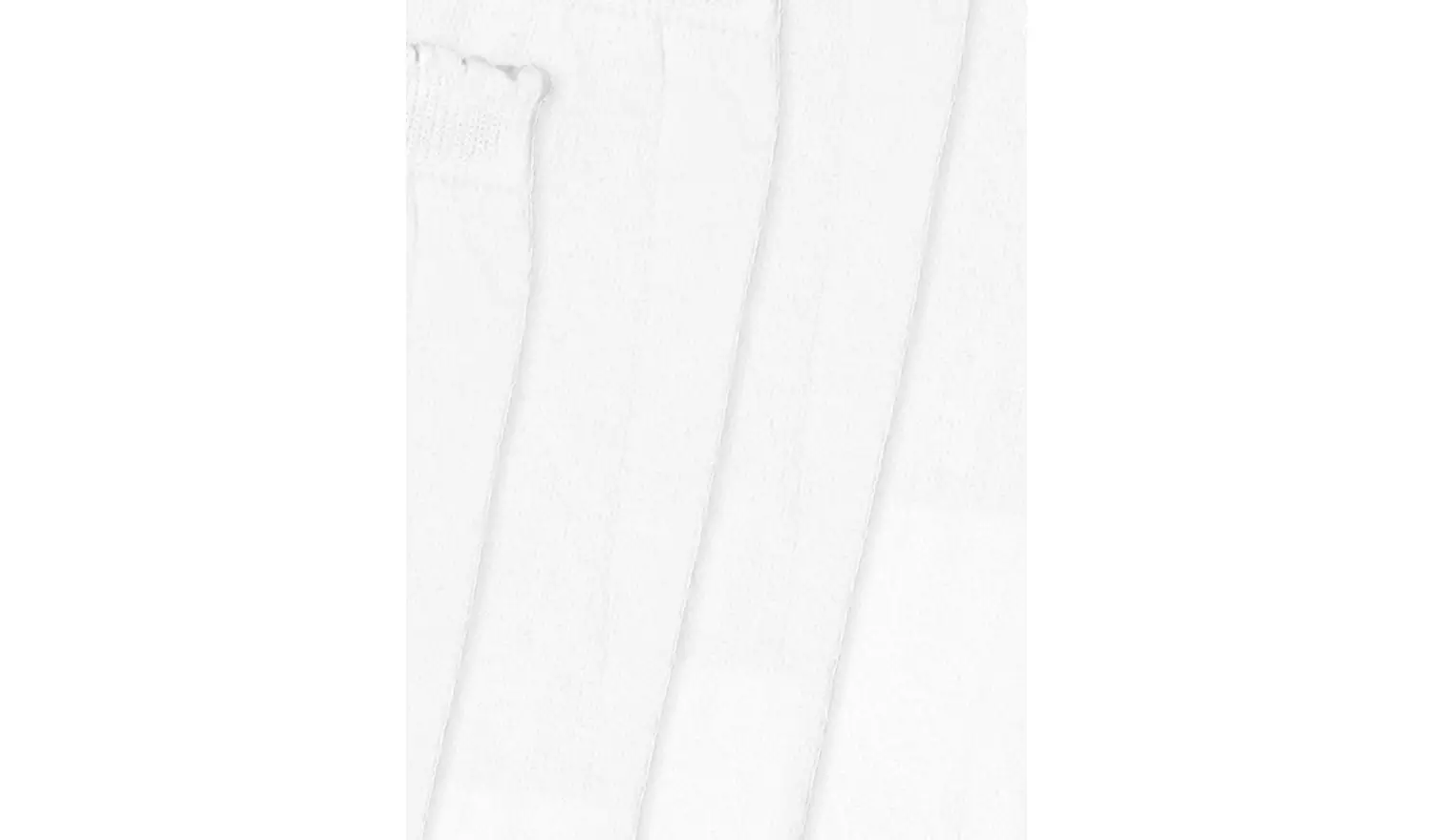 White Knee High Socks 5 Pack - 12.5-3.5