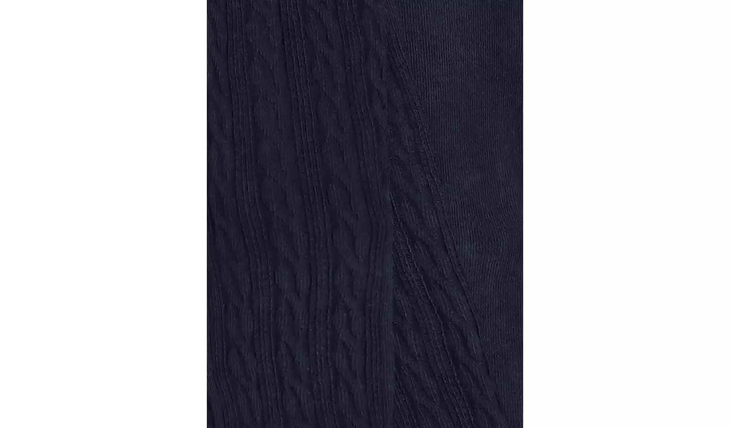 Navy Cable Knit Tights 3 Pack 7-8 years
