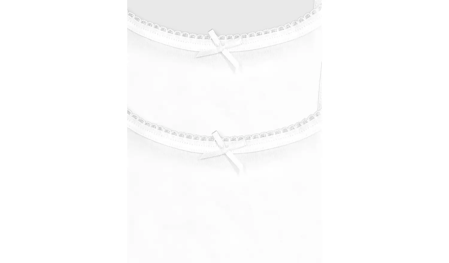 White Crop Tops 5 Pack 11-12 years