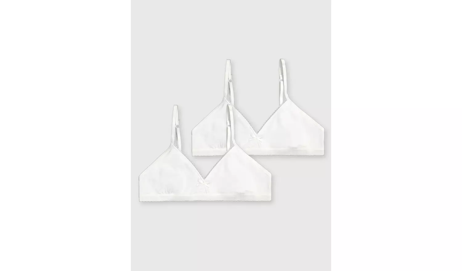 White First Bra 2 Pack Size 28AA Bra