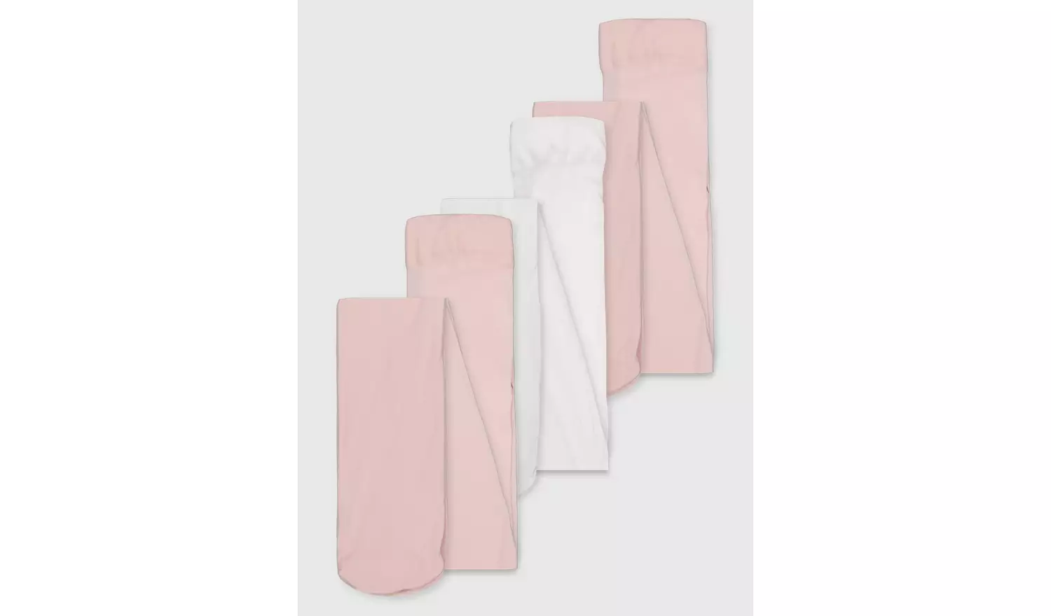 Pink & Cream Opaque Tights 3 Pack 5-6 years