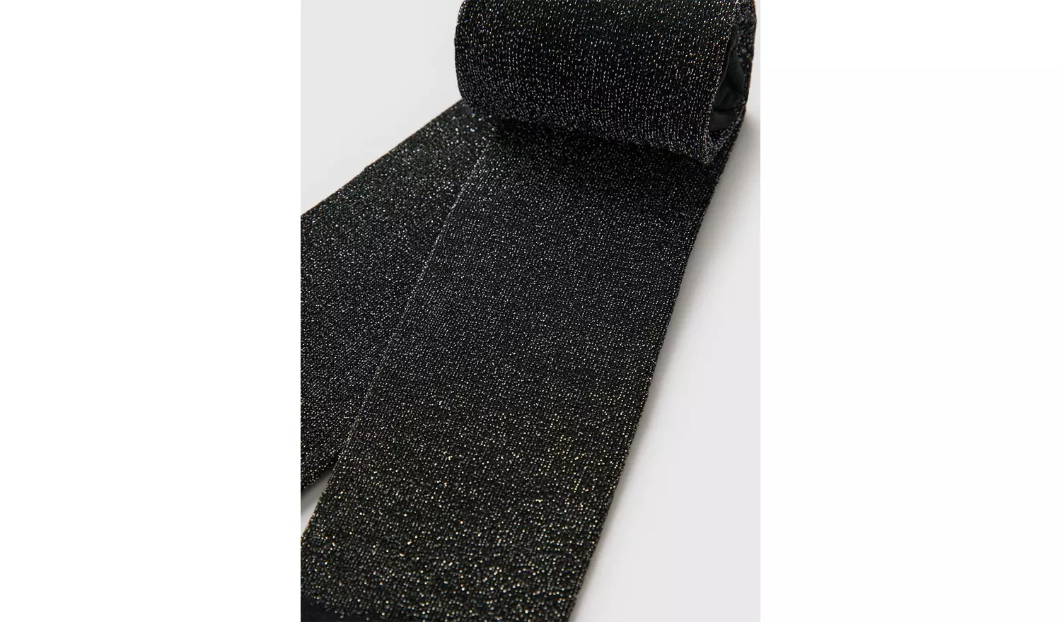 Black Sparkle Opaque Tights - 11-12 years