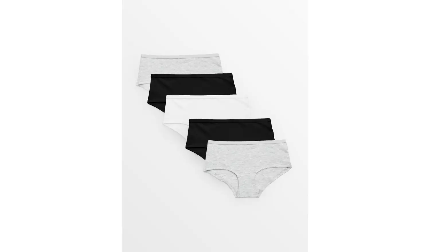 Plain Shorts-Style Briefs 5 Pack 9-10 years
