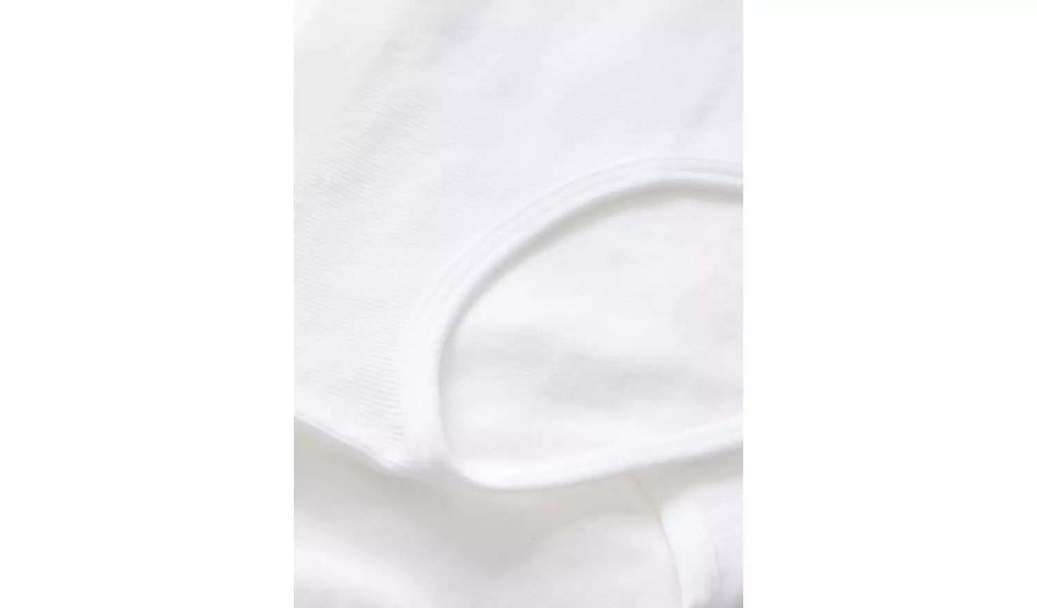 White Seamfree Ribbed Briefs 2 Pack 4-6 years
