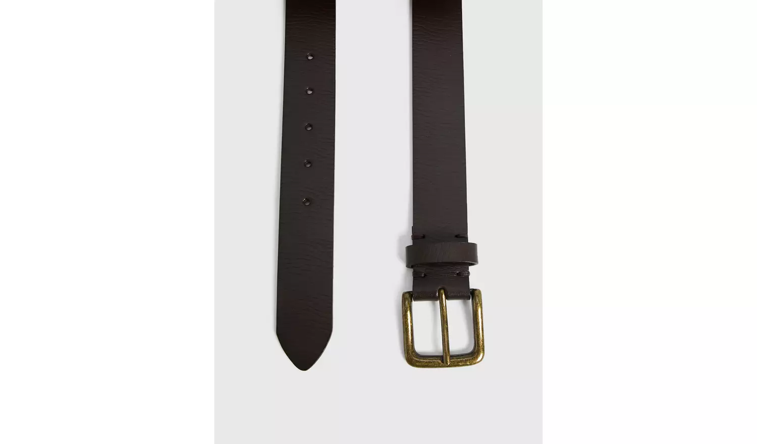 Brown Casual Leather Belt S