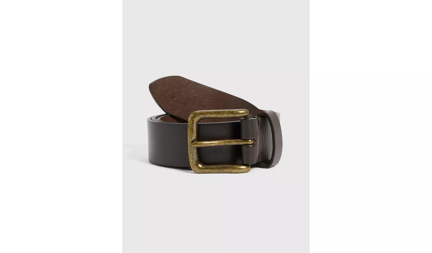 Brown Casual Leather Belt XL
