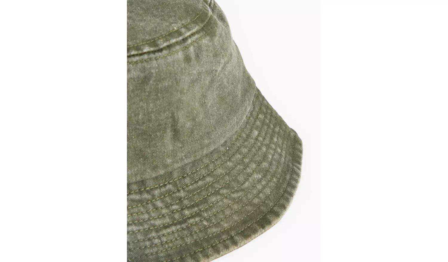 Khaki Washed Bucket Hat One Size