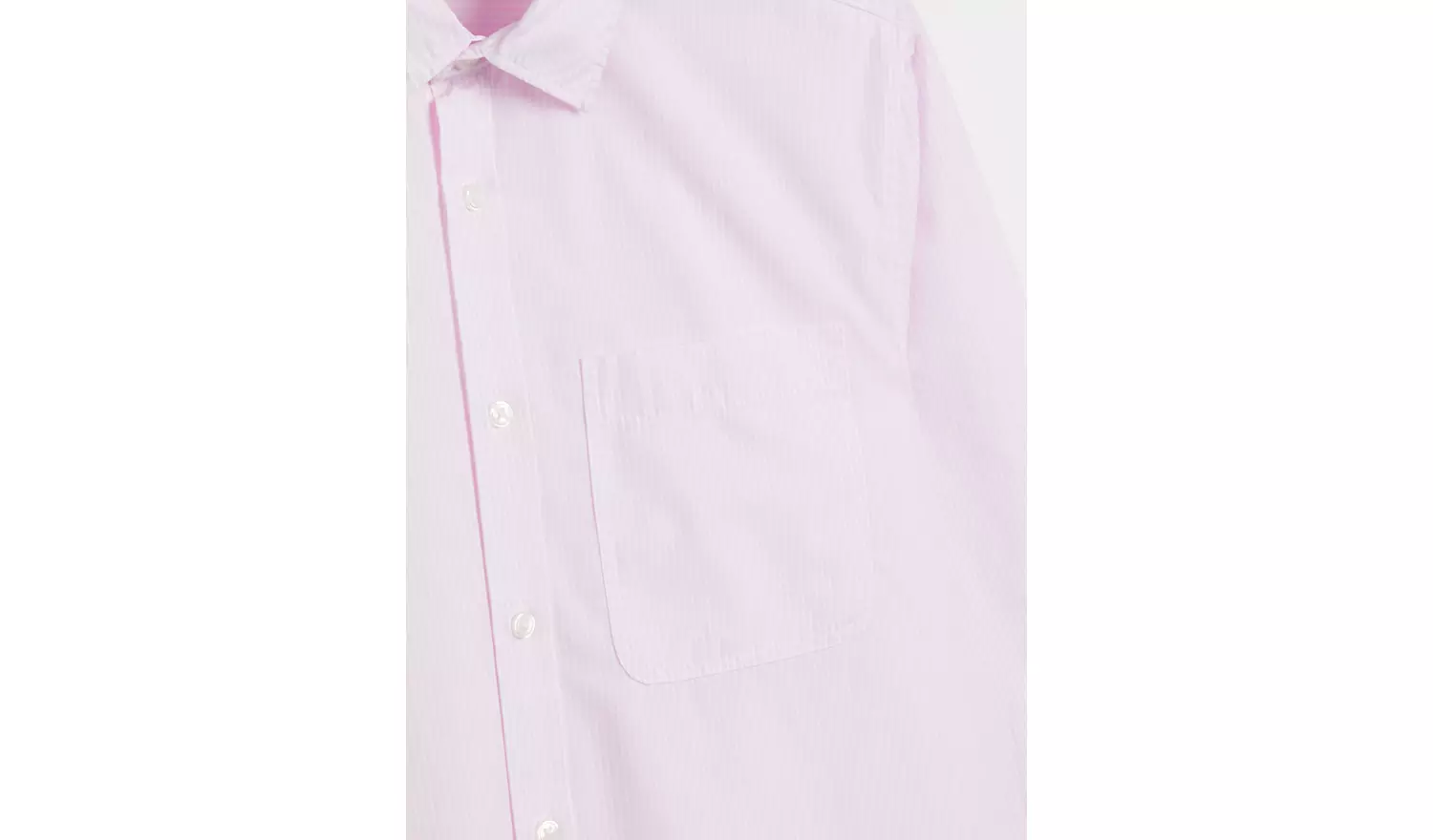 Pink Butchers Stripe Regular Fit Shirt XXXL