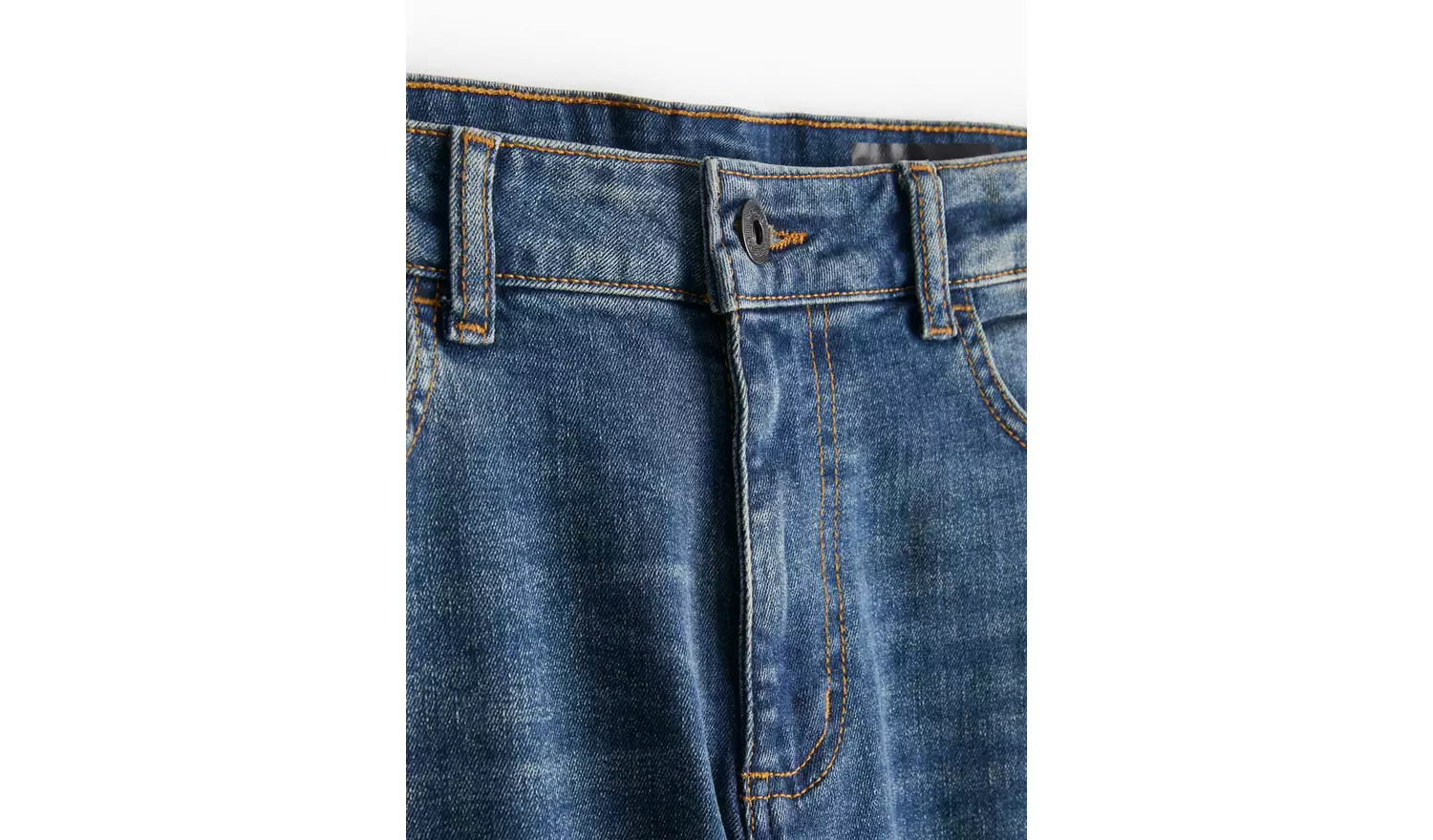 Mid Denim Straight Leg Jeans 40R