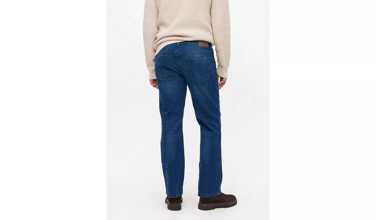 Blue Dark Wash Bootcut Jeans 34R