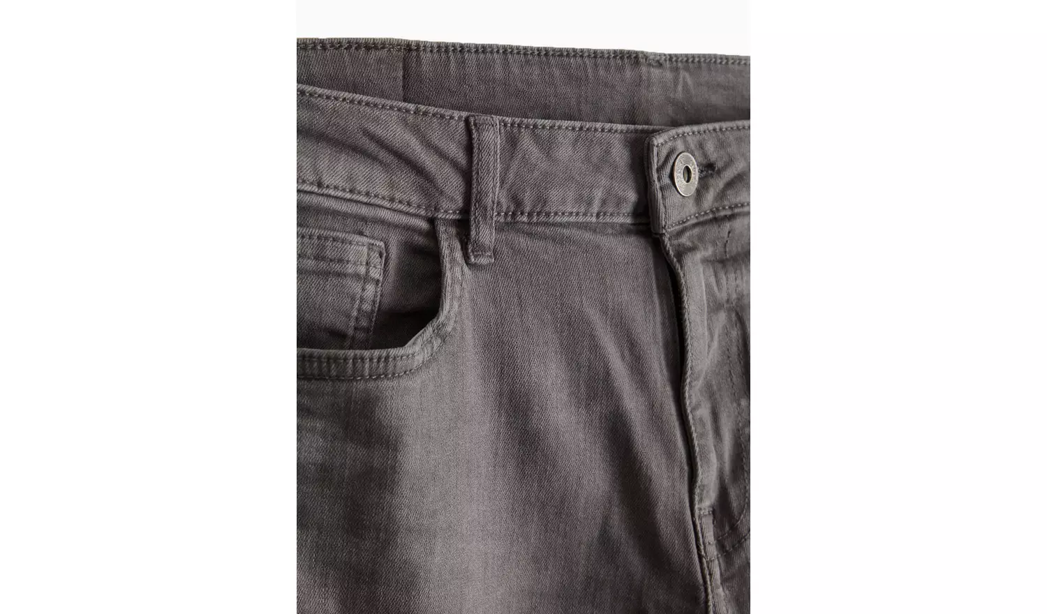 Mid Grey Washed Slim Fit Denim Jeans42R