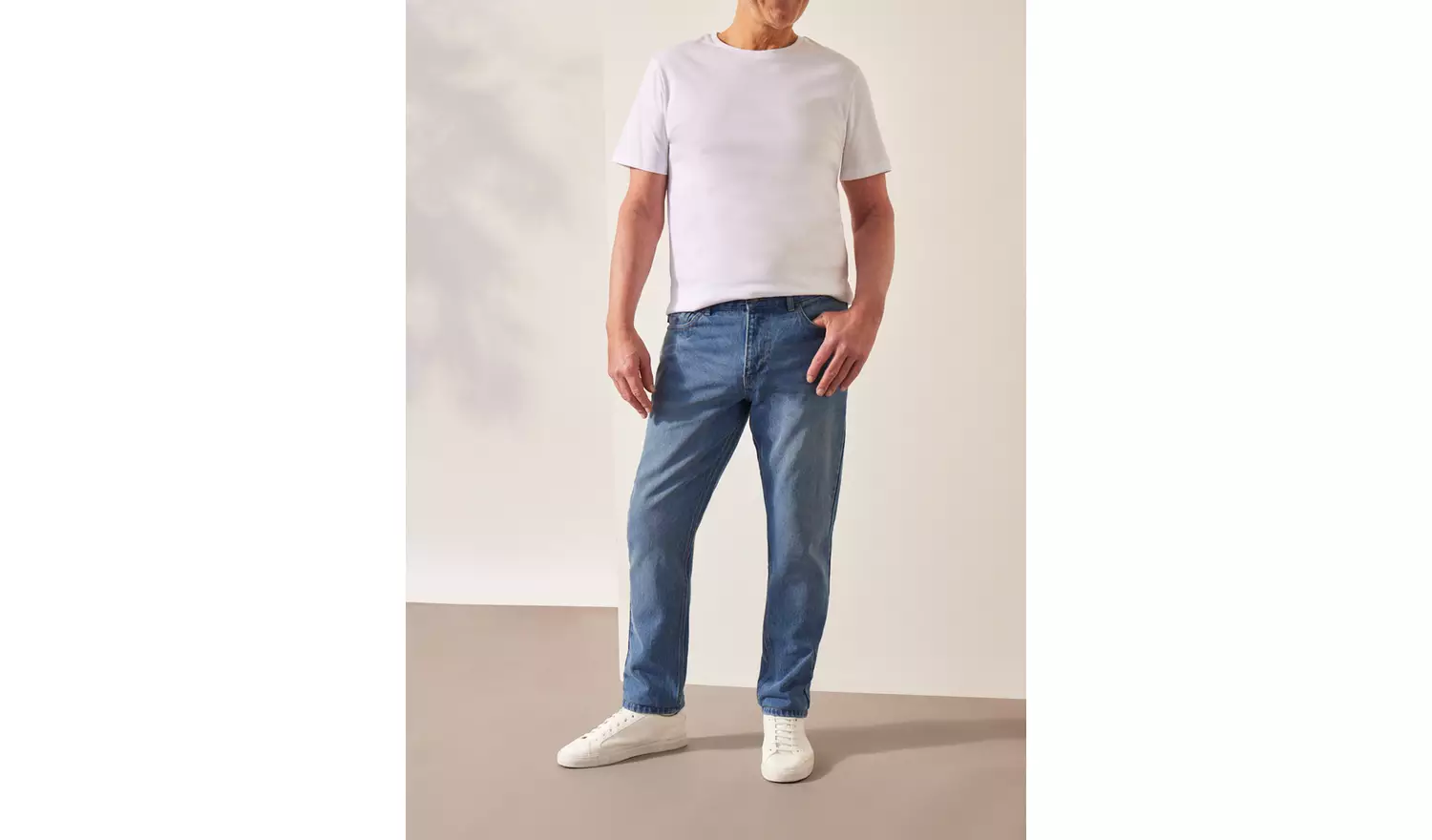 UNION WORKS Mid Wash Straight Leg Denim Jeans 38R