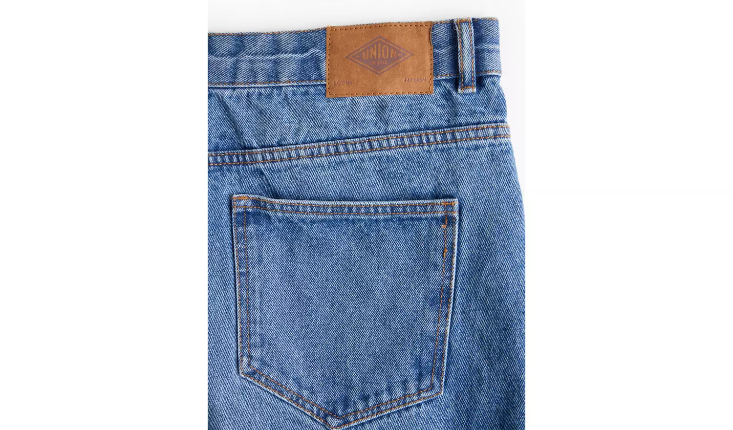 UNION WORKS Mid Wash Straight Leg Denim Jeans 38S