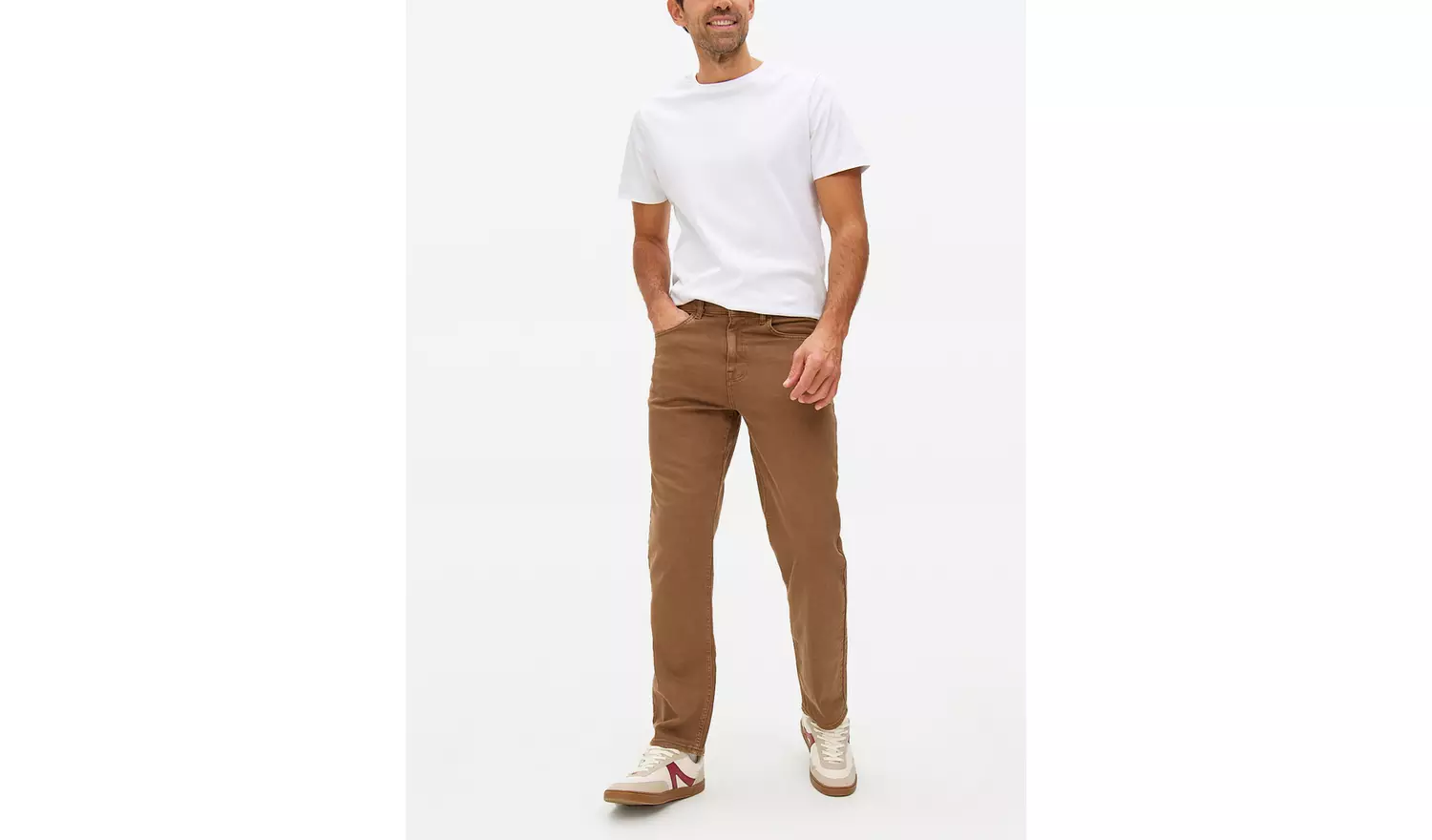 Tan Garment Dye Denim Jeans 34L