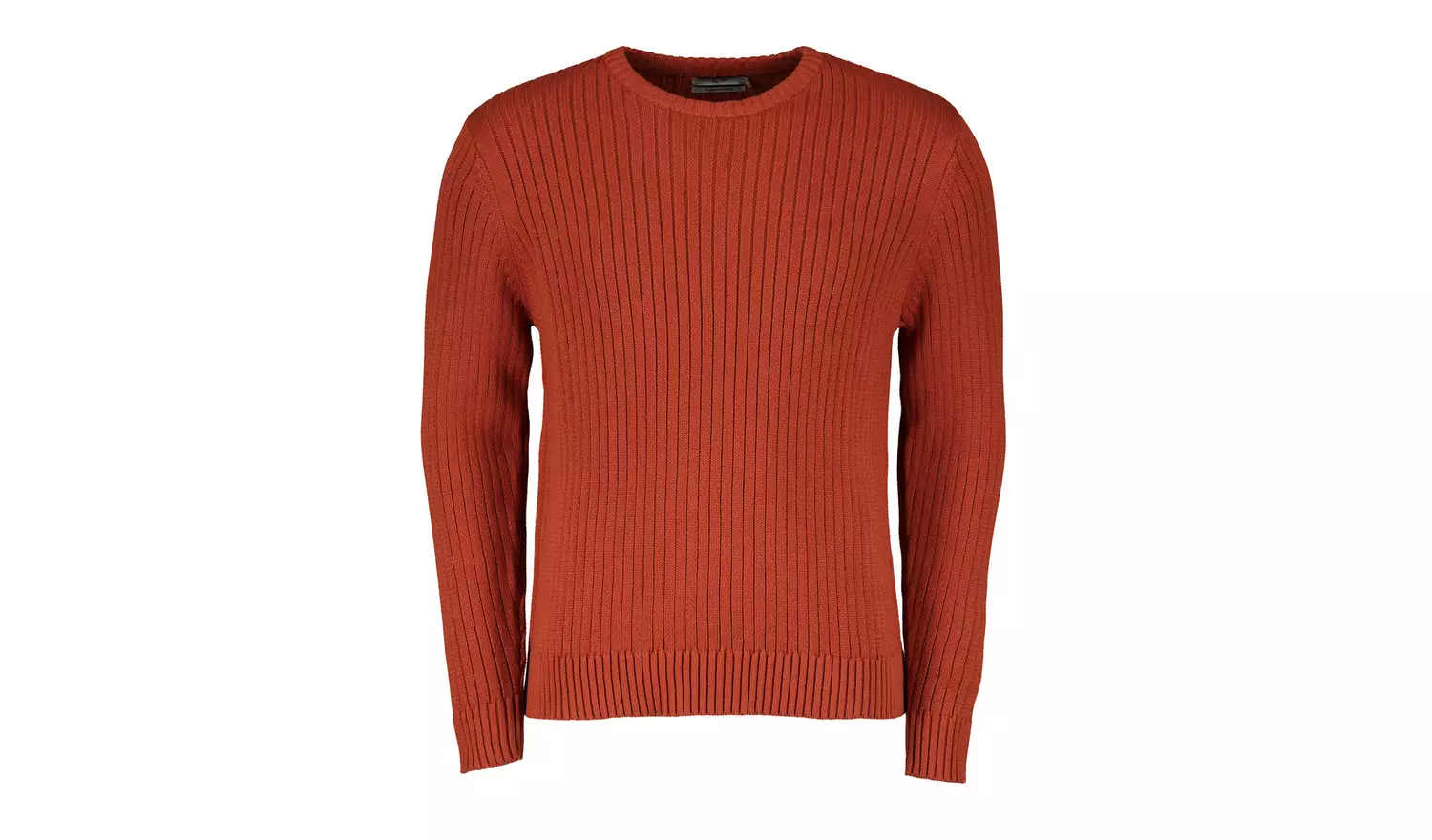 Navy Fisherman Rib Crew Neck Jumper - M