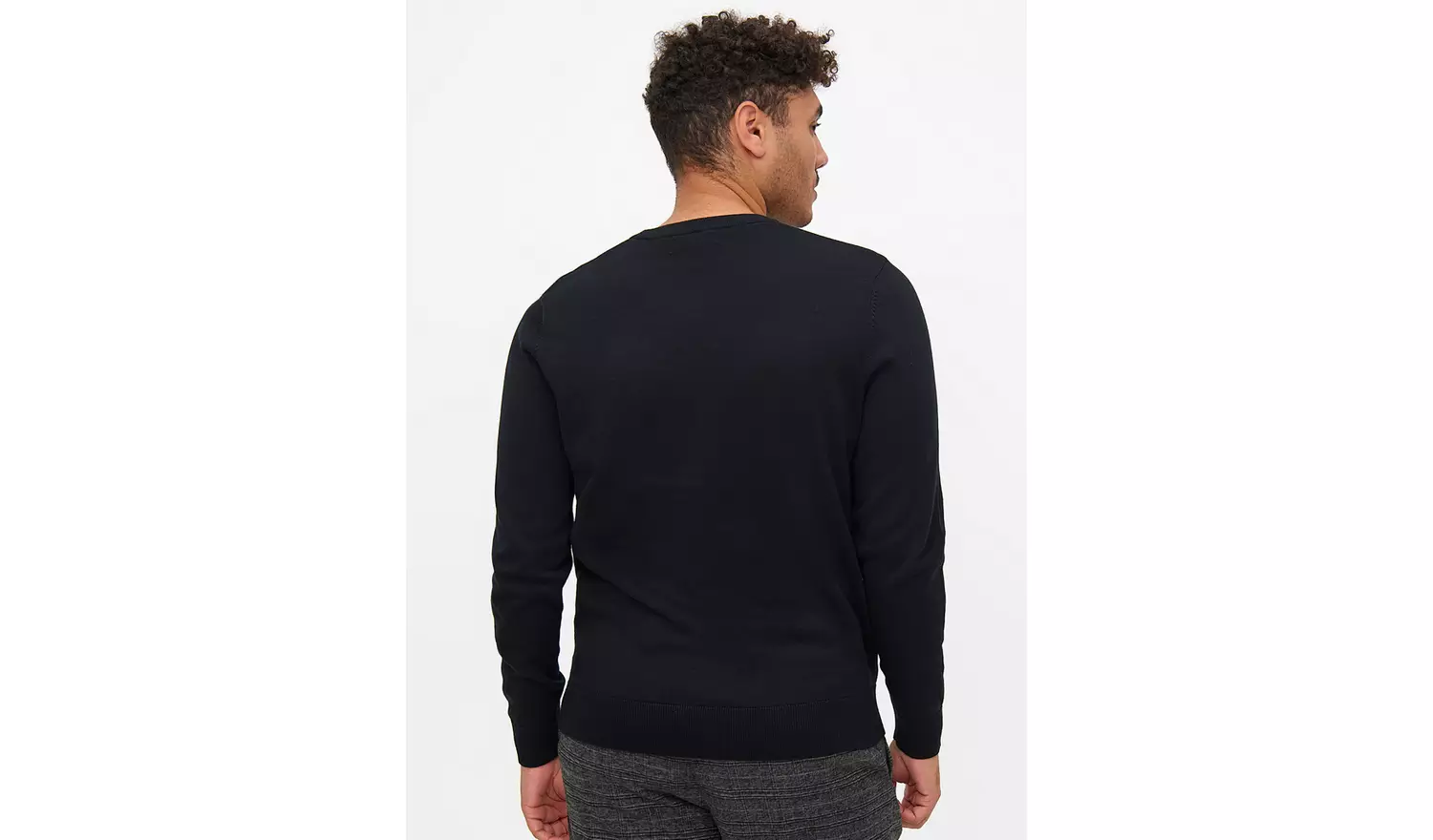 Black Core Crew Neck JumperM