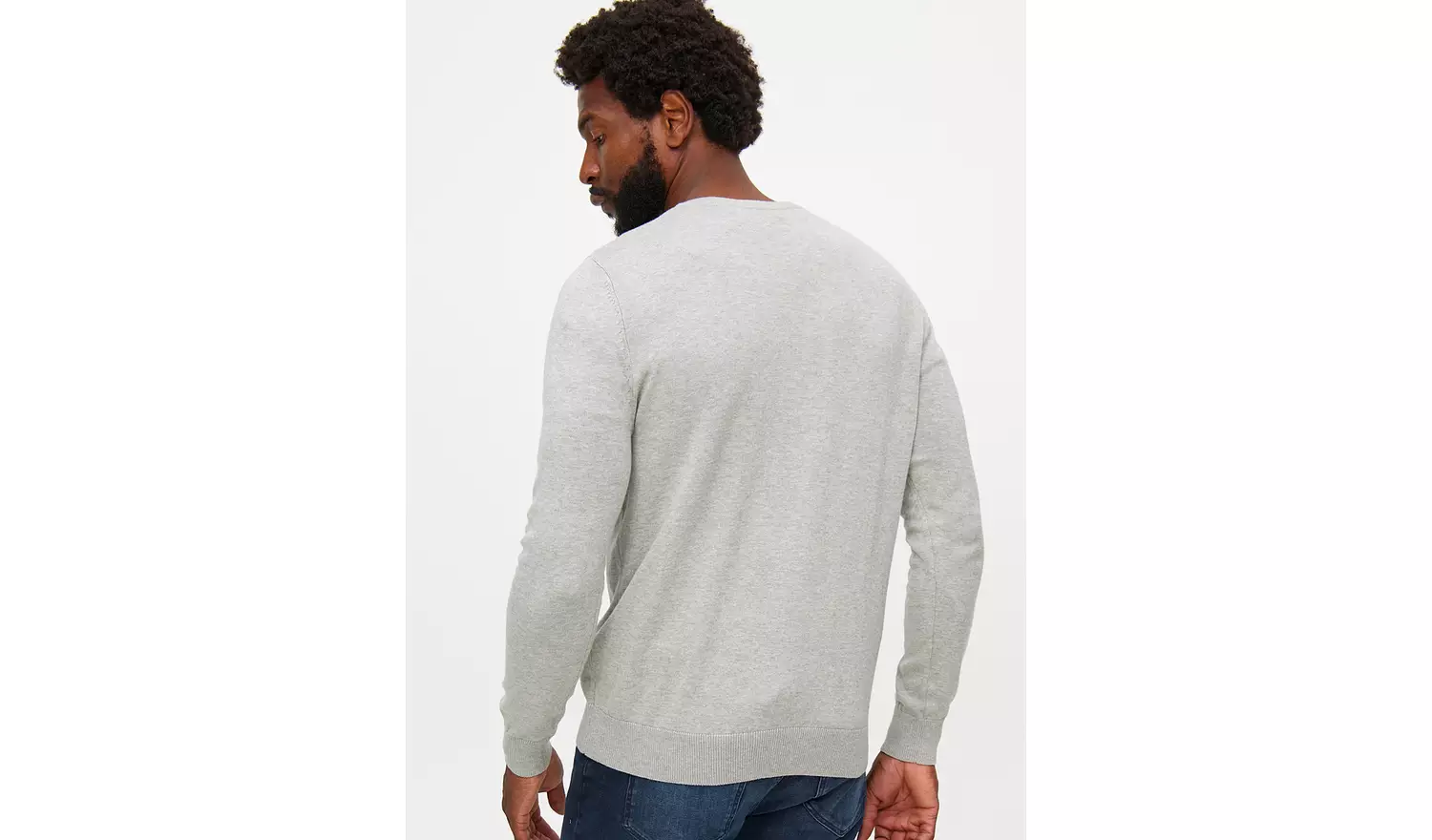 Light Grey Core V Neck JumperXXL