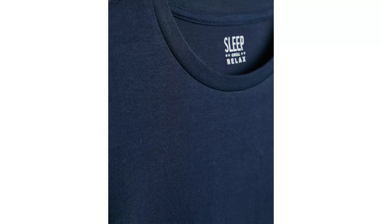 Navy & White Pyjama Top 2 Pack S