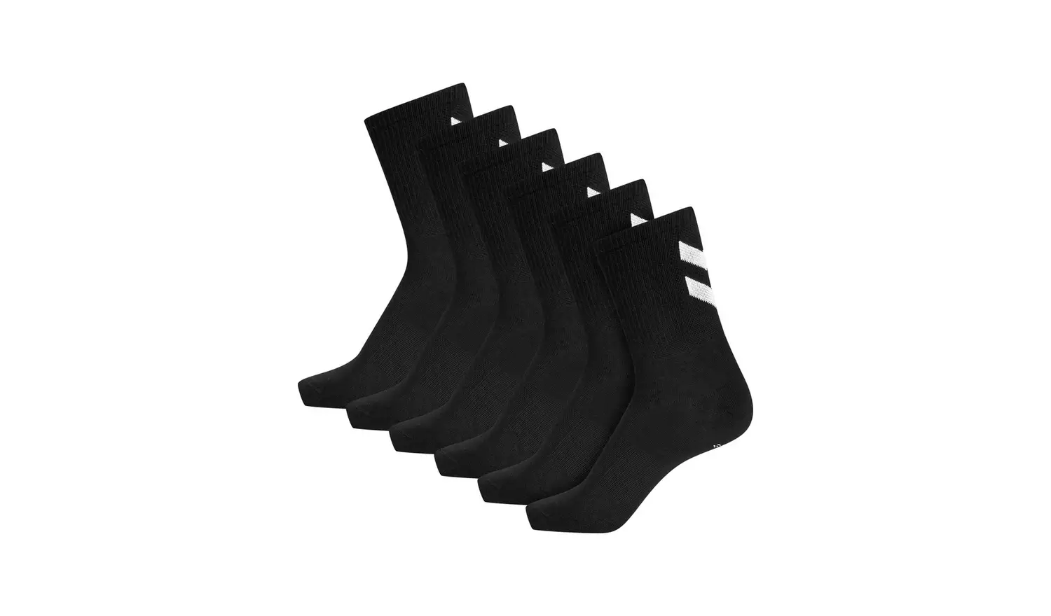 HUMMEL Chevron 6 Pack Socks Black 11 - 13
