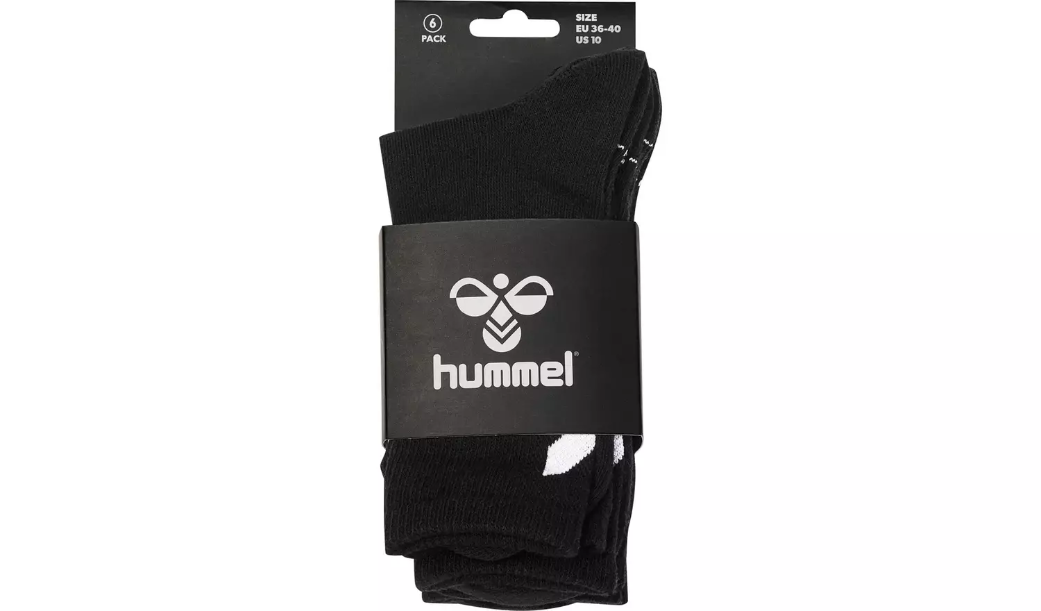 HUMMEL Chevron 6 Pack Socks Black 11 - 13
