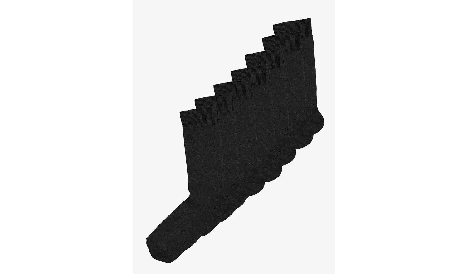 Grey Stay Fresh Socks 7 Pack 6-8.5