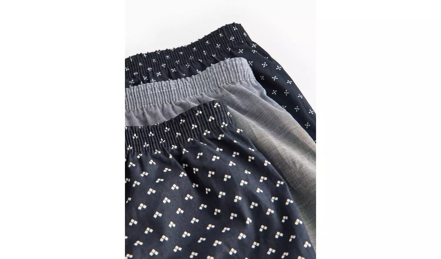 Geo Printed Woven Boxers 3 Pack XXXL