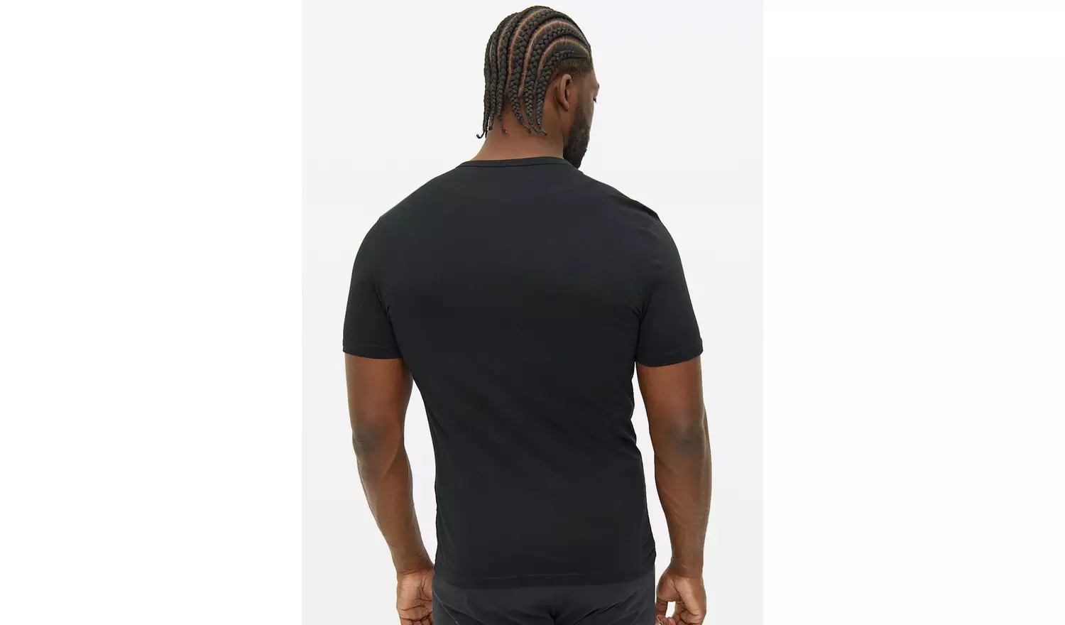 Black Crew Neck T-Shirts 2 Pack M