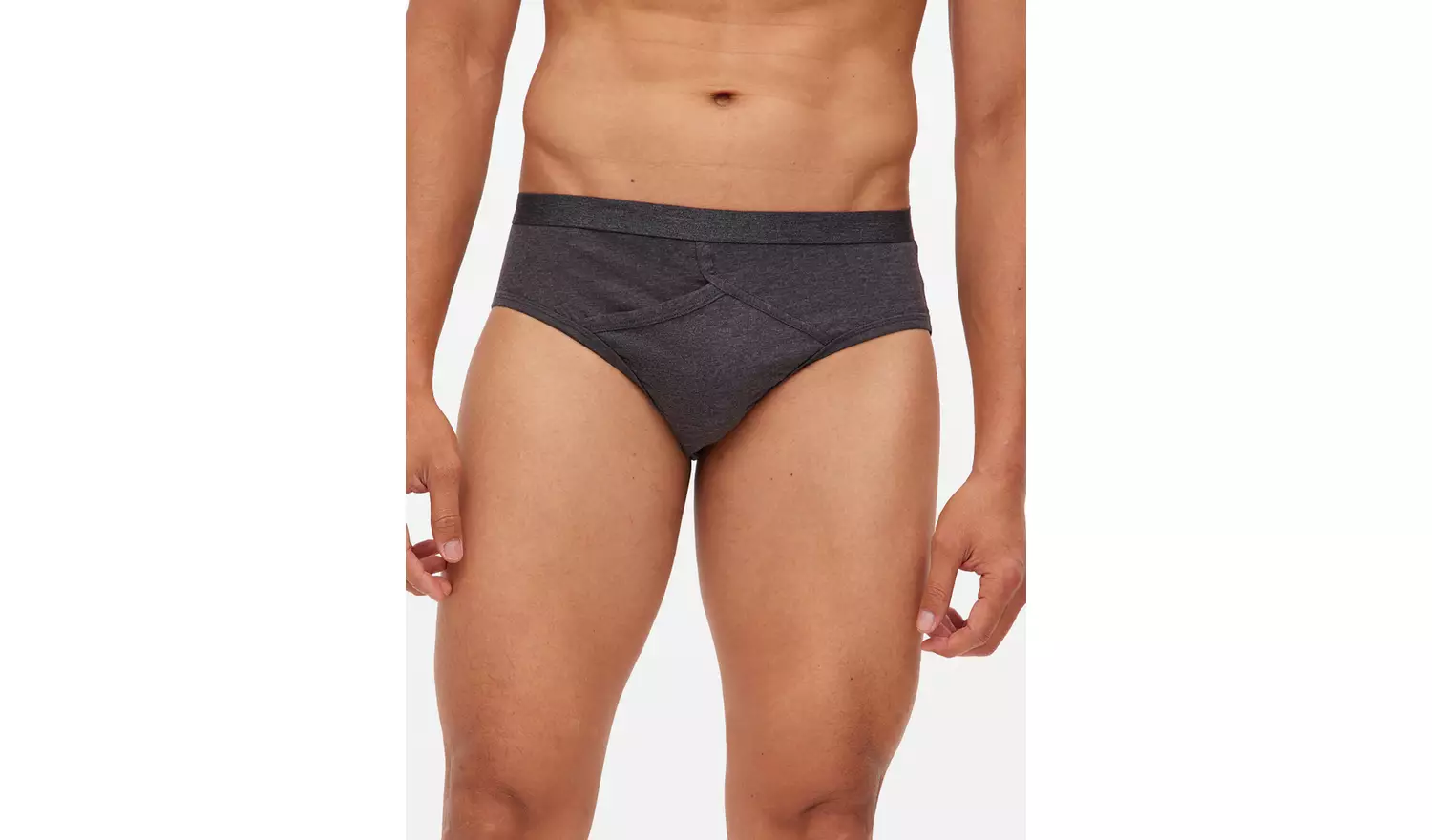 Grey & Black Briefs 3 Pack L