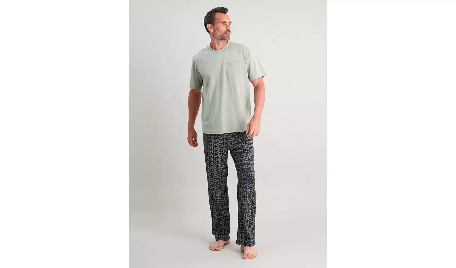 Teal & Polar Bear Print Pyjama Bottoms 2 Pack - S