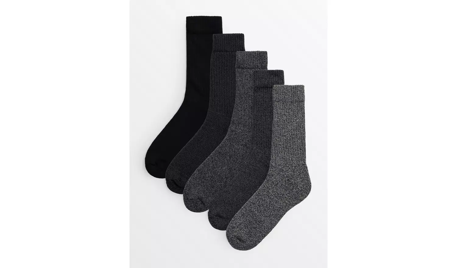 Mono Cushioned Comfort Sole Socks 5 Pack 6-8.5