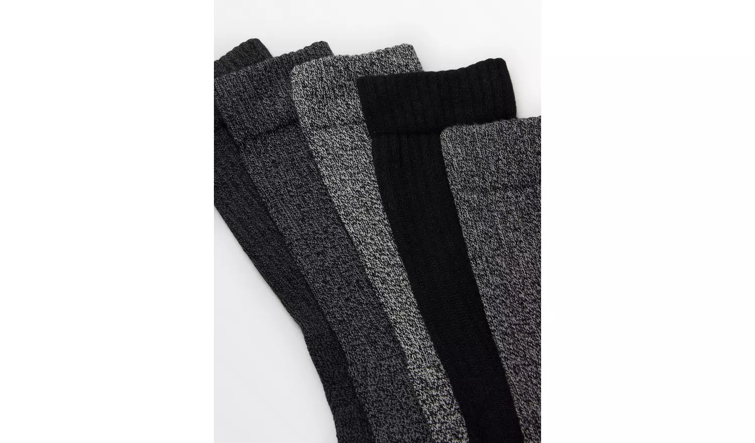 Mono Cushioned Comfort Sole Socks 5 Pack 9-12