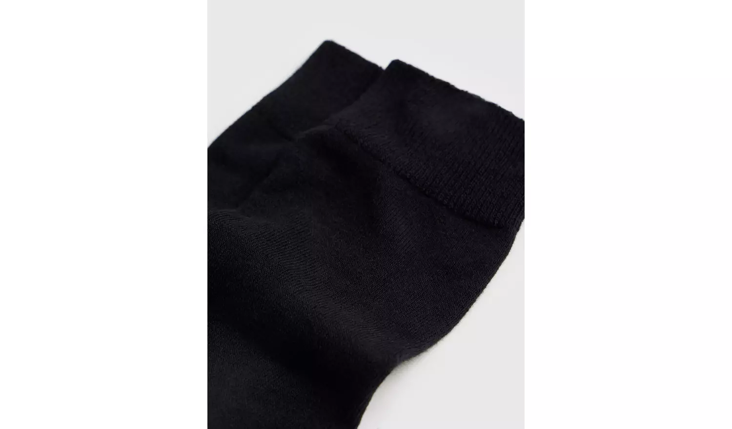 Black Cushioned Comfort Sole Socks 5 Pack 6-8.5
