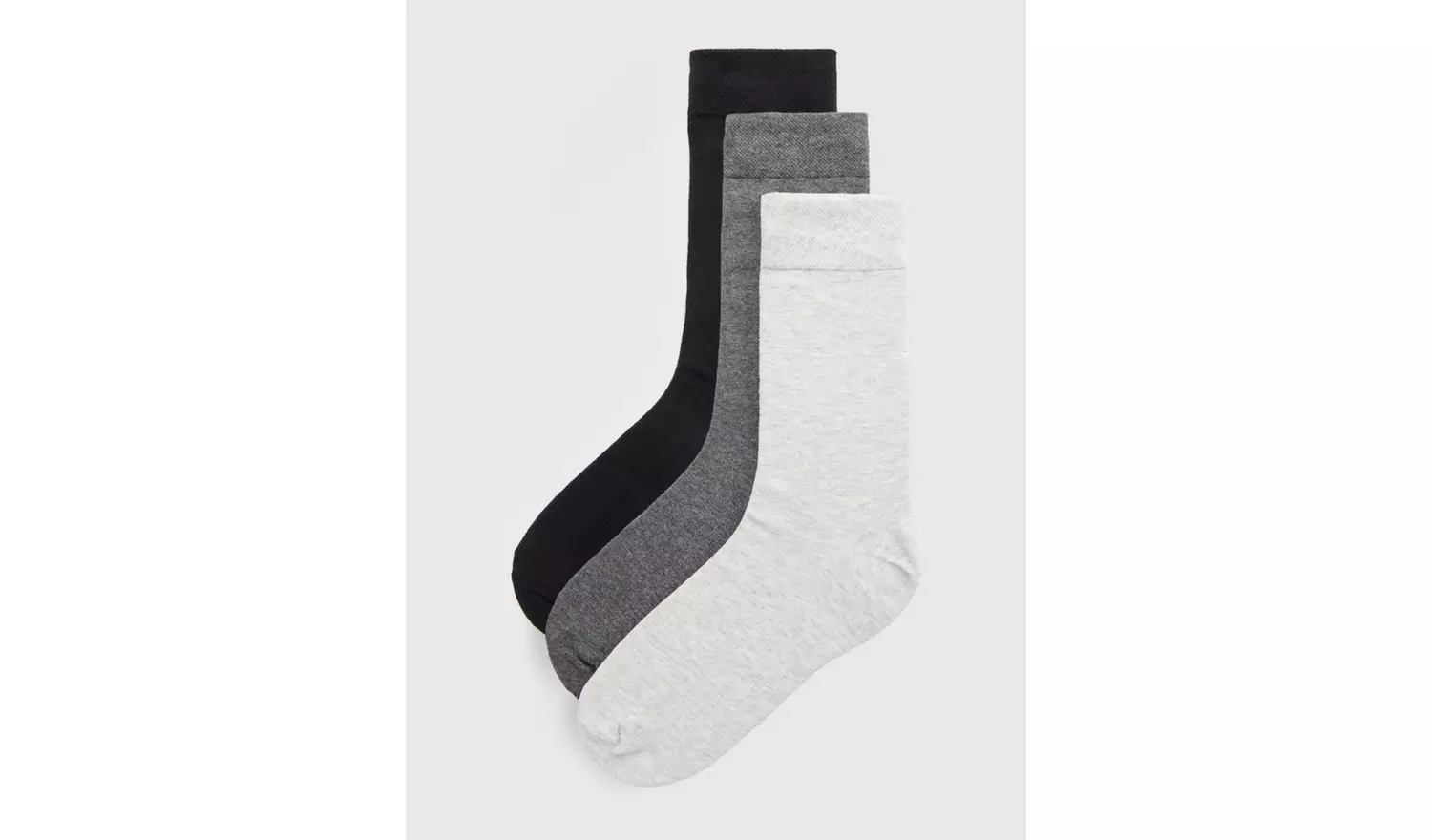 Monochrome Soft Grip Ankle Socks 3 Pack 9-12