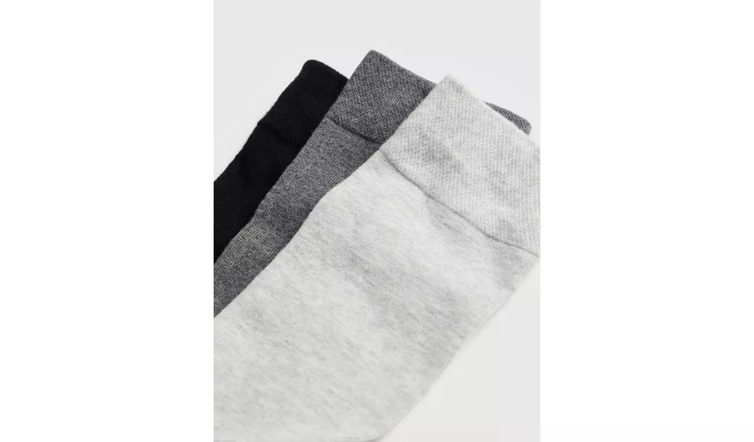 Monochrome Soft Grip Ankle Socks 3 Pack 9-12