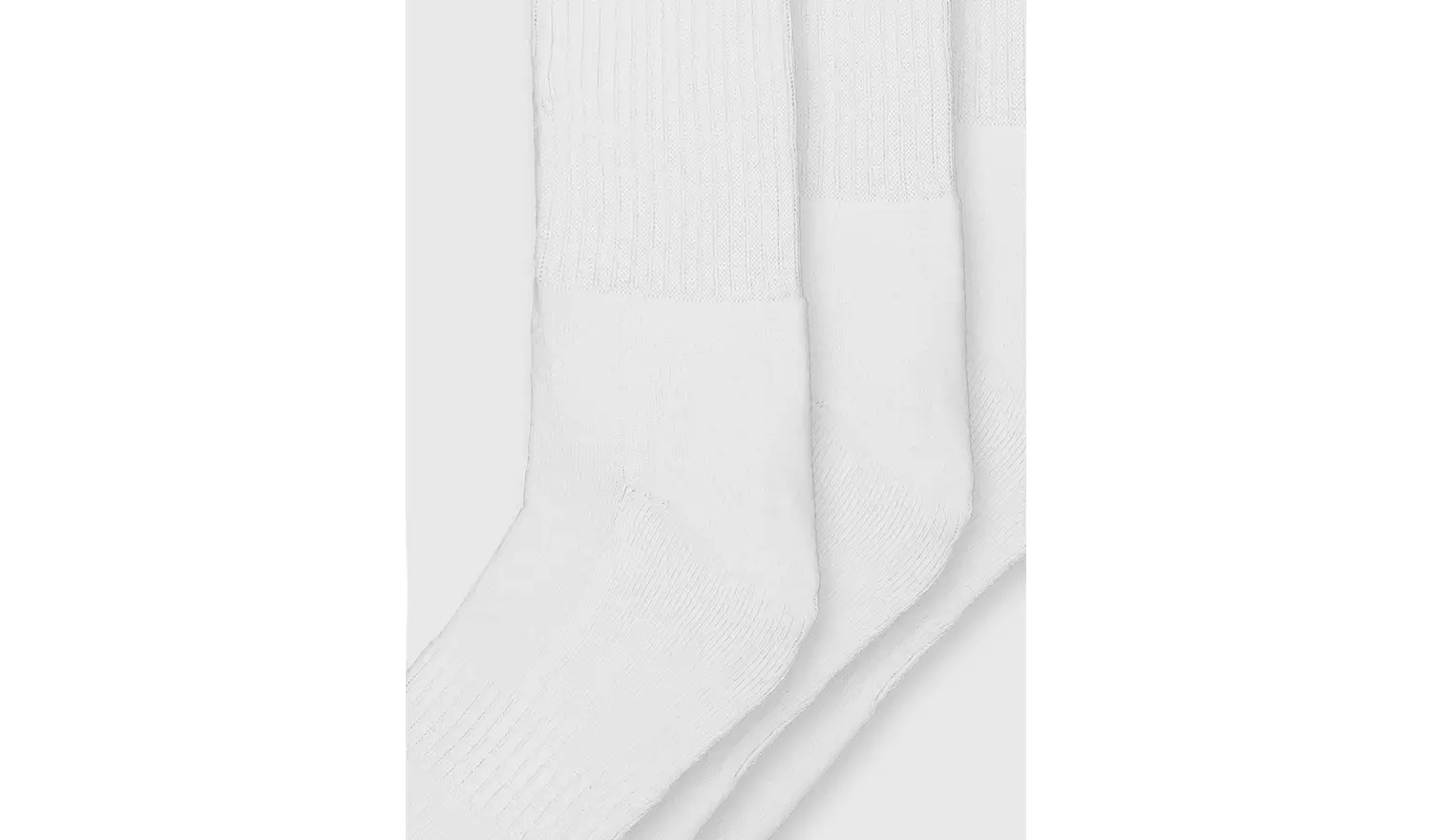 White Sports Socks 5 Pack With Arch Support - 9-12