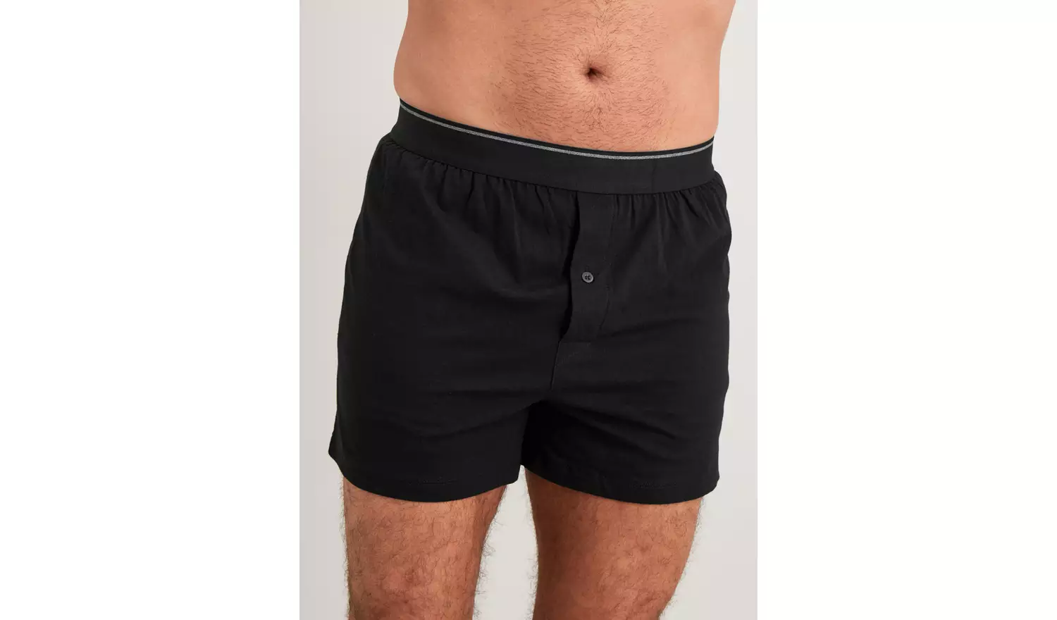 Black & Grey Jersey Boxers 3 Pack L