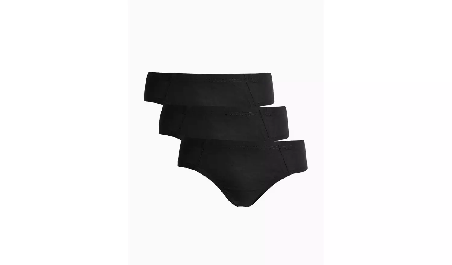 Black Briefs 3 Pack L