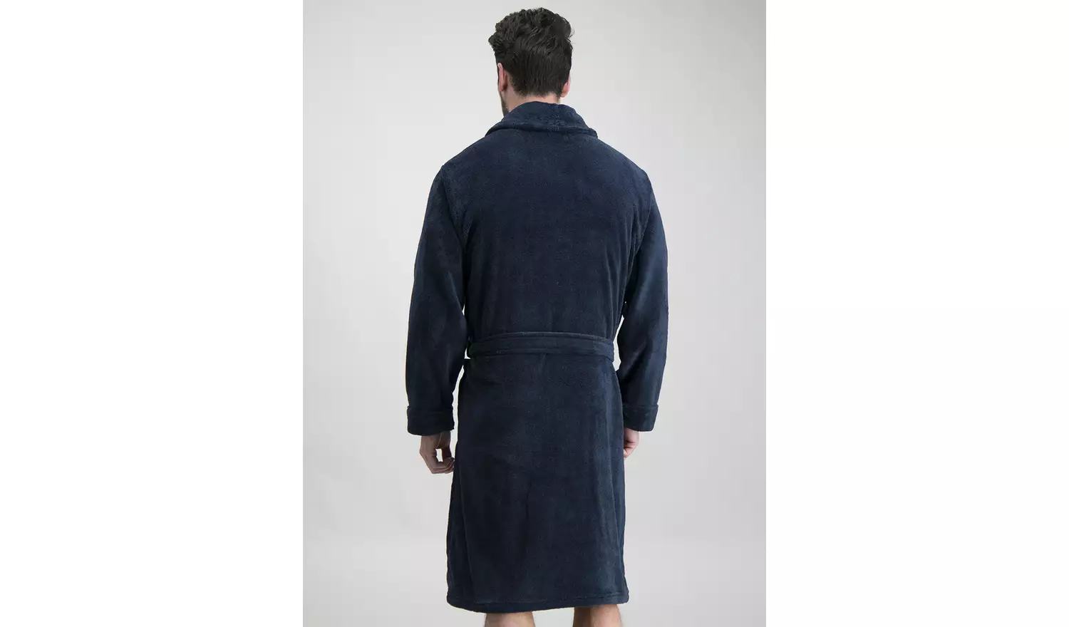 Navy Fleece Soft Dressing Gown - XXXL