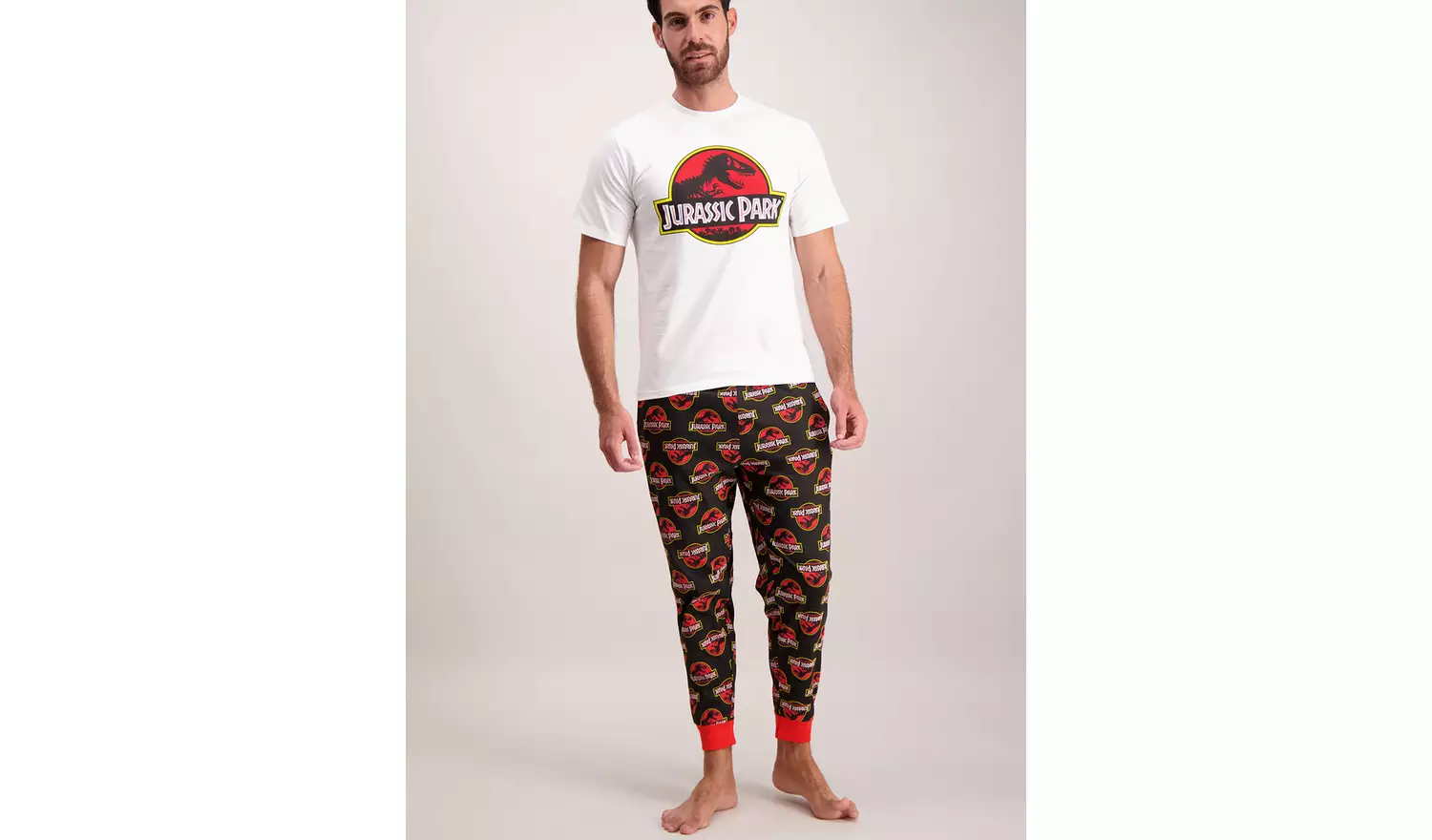 White and Black Jurassic Park Pyjama's - XS