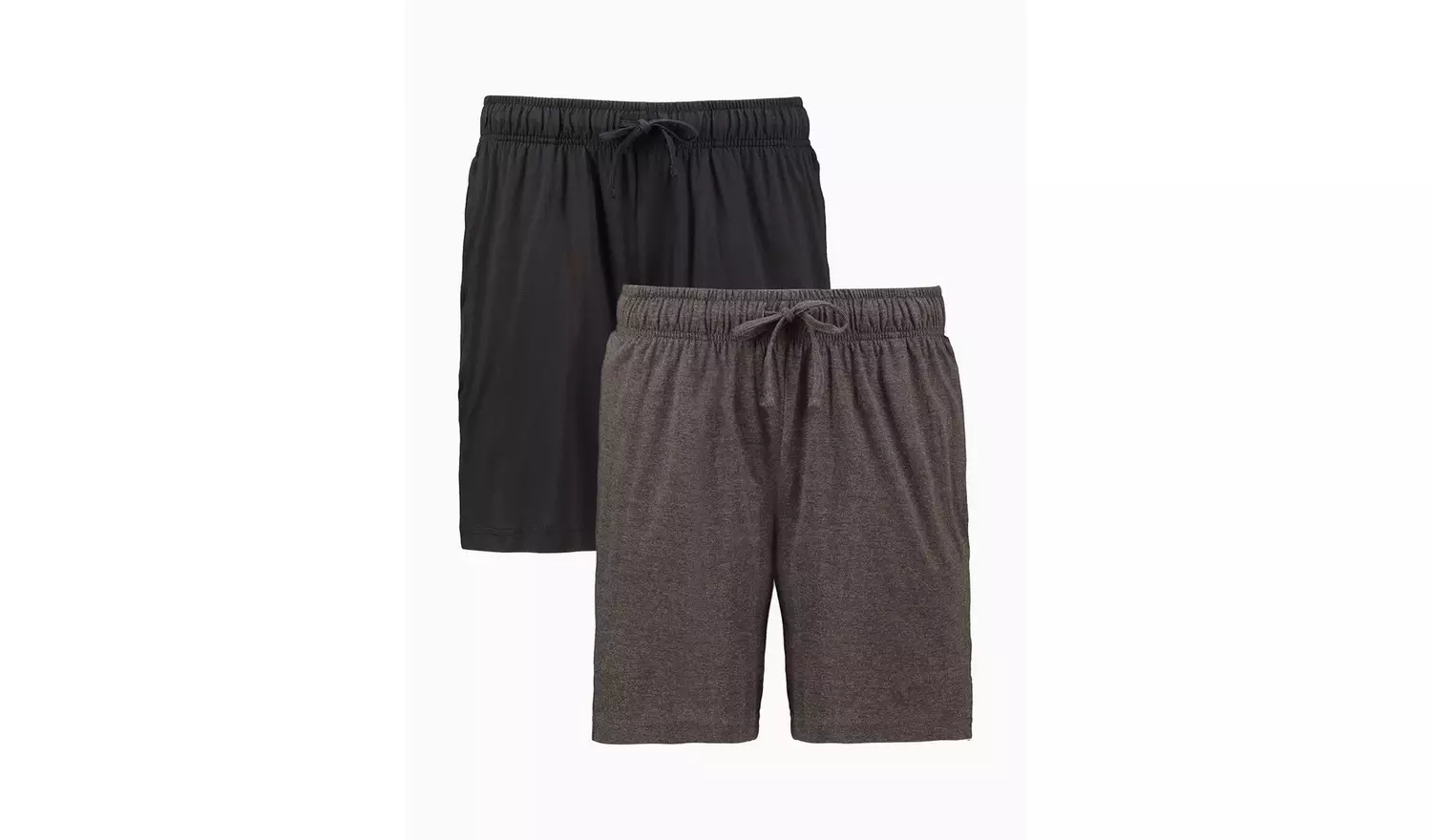 Black & Grey Jersey Pyjama Shorts 2 Pack XS