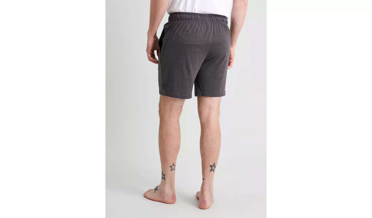 Black & Grey Jersey Pyjama Shorts 2 Pack M