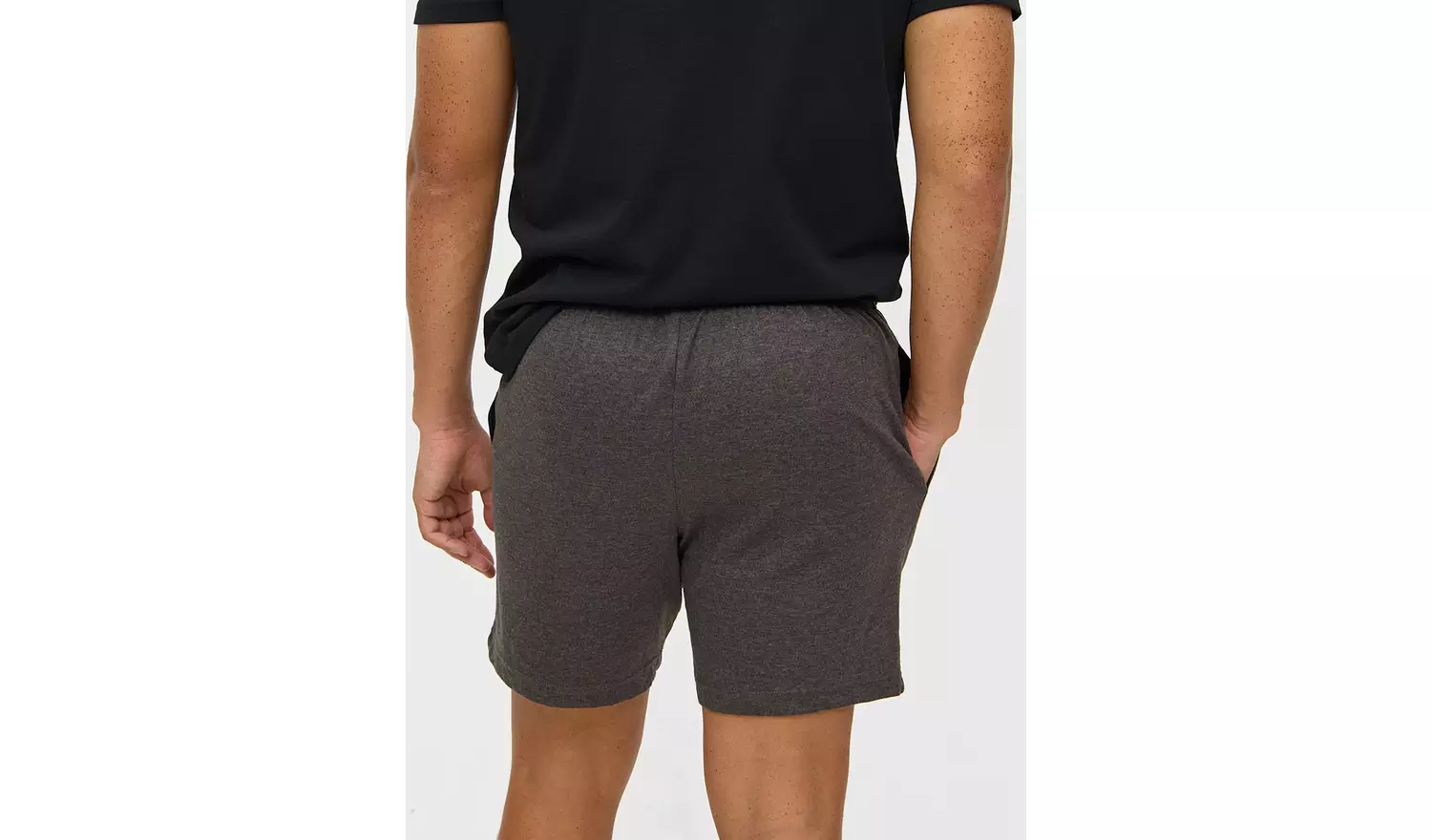 Black & Grey Jersey Pyjama Shorts 2 Pack M