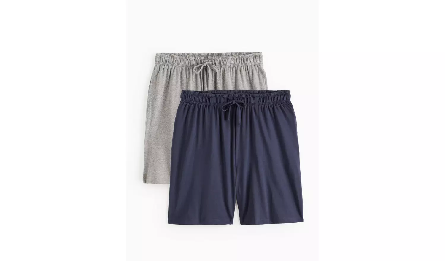 Navy & Grey Jersey Pyjama Shorts 2 Pack XL