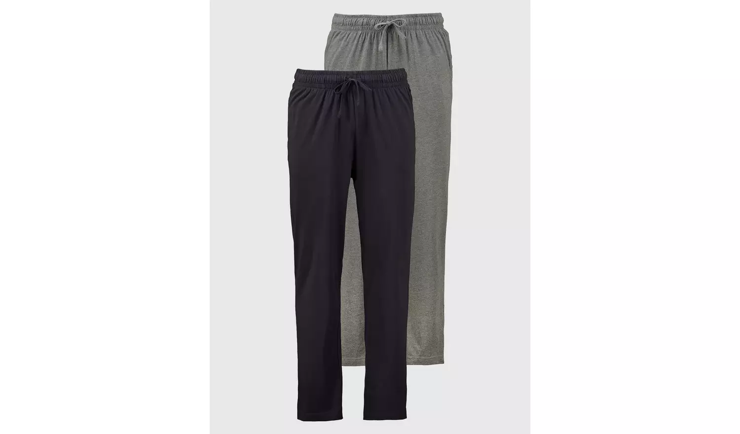 Black & Charcoal Jersey Pyjama Bottoms 2 Pack M