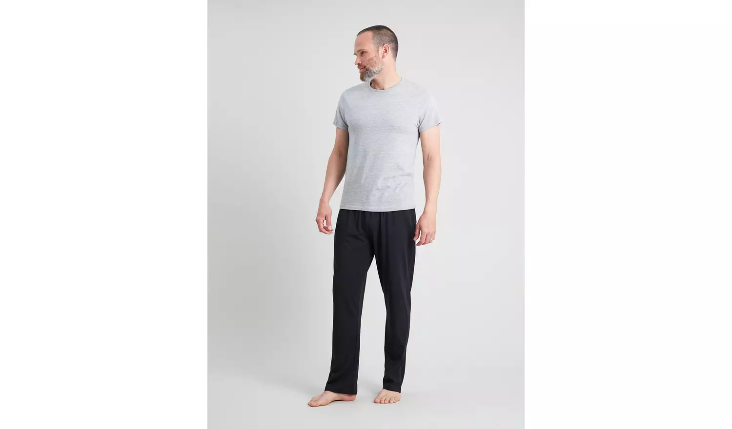 Black & Charcoal Jersey Pyjama Bottoms 2 Pack XXL